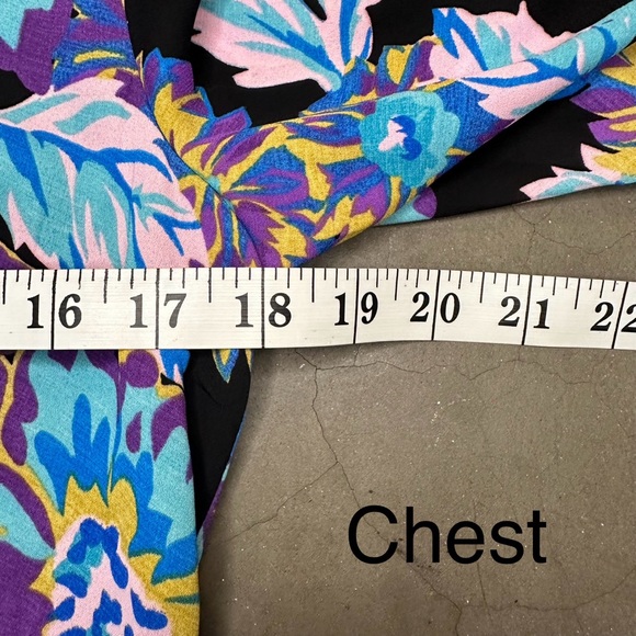 Donna Morgan Floral Long Sleeve V-Neck Maxi Sz 8 - Picture 6 of 9